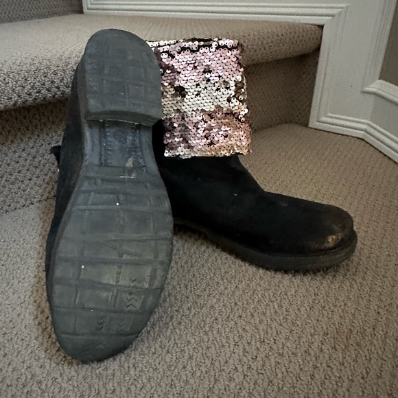 Papucei Suede and Sequin Ankle Bootie - Picture 3 of 8